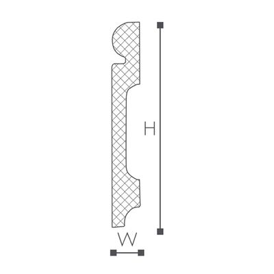 Плинтус NMC FL4 Wallstyl 150х20х2000 мм Плинтус NMC FL4 Wallstyl 150х20х2000 мм