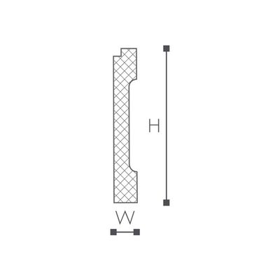 Молдинг NMC WD1 Wallstyl 65х15х2000 мм Молдинг NMC WD1 Wallstyl 65х15х2000 мм