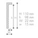 Плинтус NMC CF2 Wallstyl 110х22х2000 мм Плинтус NMC CF2 Wallstyl 110х22х2000 мм