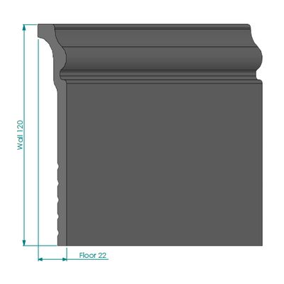 Плинтус NMC CF3 Wallstyl 120х22х2000 мм Плинтус NMC CF3 Wallstyl 120х22х2000 мм
