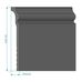 Плинтус NMC CF3 Wallstyl 120х22х2000 мм Плинтус NMC CF3 Wallstyl 120х22х2000 мм