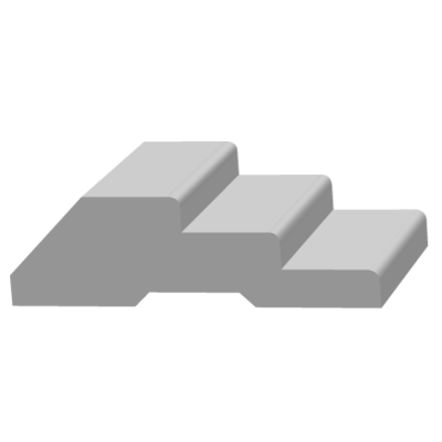 Молдинг Ultrawood арт. U 0004 (2200 х 75 х 22) из лдф Молдинг Ultrawood арт. U 0004 (2200 х 75 х 22) из лдф