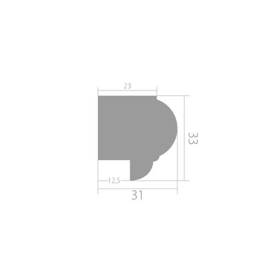 Молдинг Ultrawood арт. Trim 0003 B (2440 х 31 х 33) из лдф Молдинг Ultrawood арт. Trim 0003 B (2440 х 31 х 33) из лдф