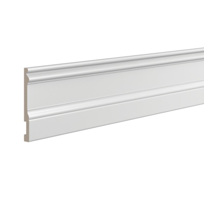 Плинтус Ultrawood арт. Base 0002 (2000 x 133 x 14 мм.) P Белый мат. из лдф Плинтус Ultrawood арт. Base 0002 (2000 x 133 x 14 мм.) P Белый мат. из лдф