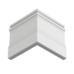 Плинтус Ultrawood арт. Base 0002 (2000 x 133 x 14 мм.) P Белый мат. из лдф