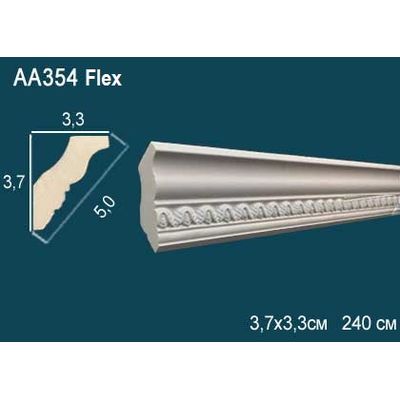 Потолочный плинтус с рисунком гибкий АА354F Перфект гибкий полиуретан
