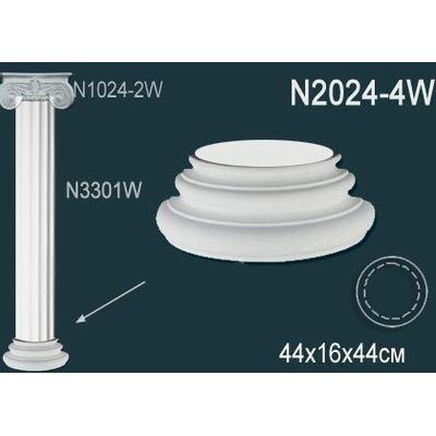 Декоративная колонна N2024-4W Перфект полиуретан