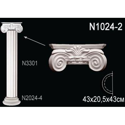 Полуколонна из полиуретана N1024-2 Перфект