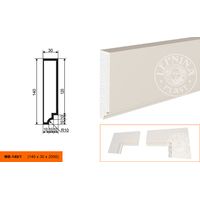 Молдинг фасадный LepninaPlast из полистирола МВ-140/1