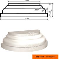 Фасадная база LepninaPlast из полистирола ПОЛУКЛВ-155/4 Фасадная база LepninaPlast из полистирола ПОЛУКЛВ-155/4