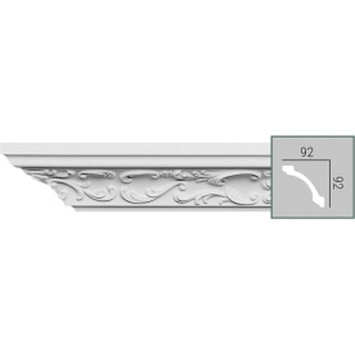 Потолочный карниз Fabello Decor с орнаментом C 104 из полиуретана