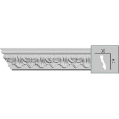 Потолочный карниз Fabello Decor с орнаментом C 147 из полиуретана
