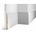 Плинтус Cosca Decor AP25 под покраску, 184x16x2400 мм, белый, МДФ
