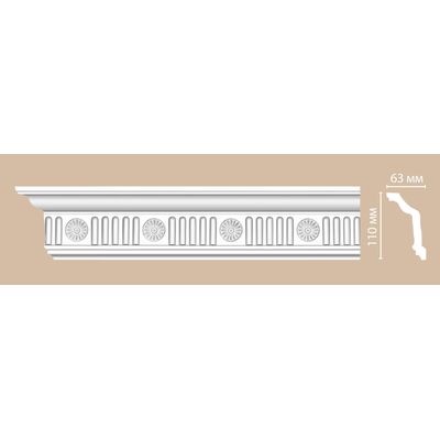 Плинтус потолочный с рисунком DECOMASTER DT-88152 (110*63*2400мм) полиуретан