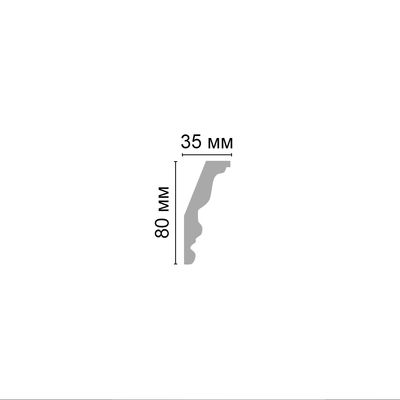 Плинтус потолочный с рисунком DECOMASTER DT-33 (80*35*2400мм) полиуретан