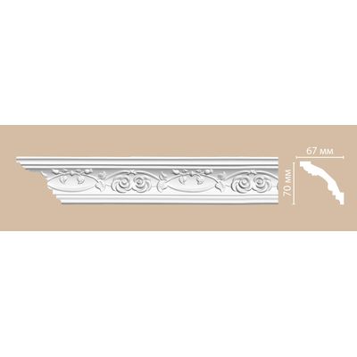 Плинтус потолочный с рисунком DECOMASTER DT-9815 (67*70*2400мм)