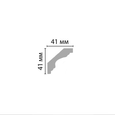 Плинтус потолочный гладкий DECOMASTER 96159 (41*41*2400мм) полиуретан