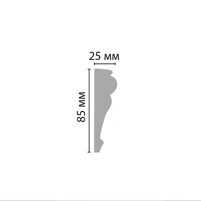 Плинтус потолочный DECOMASTER D152ДМ (85*25*2000мм) дюрополимер