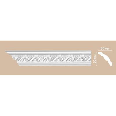 Плинтус потолочный с рисунком DECOMASTER 95610F гибкий (60*60*2400мм) полиуретан