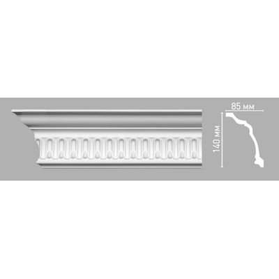 Плинтус потолочный с рисунком DECOMASTER 95093 (140х85х2400мм) полиуретан